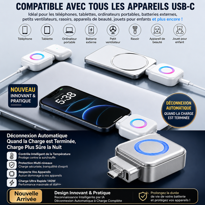 StopCharge™ :Votre téléphone vaut cher. Protégez automatiquement la batterie, même pendant votre sommeil.